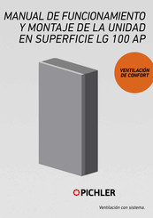 Pichler SUPERFICIE LG 100 AP Manual De Funcionamiento Y Montaje