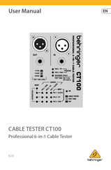 Behringer CT100 Manual De Uso