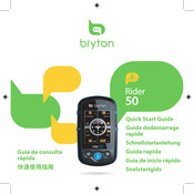 Bryton Rider 50 Guía De Consulta Rápida