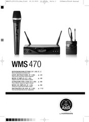 Harman AKG WMS 470 Modo De Empleo