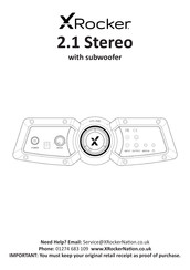 X Rocker 2.1 Stereo Manual De Instrucciones