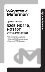 Wavetek Meterman HD110 Manual De Instrucciones