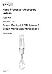 Braun Multiquick 7 Guia De Inicio Rapido