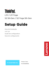 Lenovo ThinkPad L13 Guía De Configuración