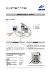 3B SCIENTIFIC PHYSICS U188501 Instrucciones De Uso