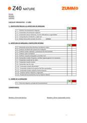 Zummo Z40 NATURE ADAPT Manual Del Usuario