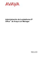 Avaya IP Office Manual Del Usuario