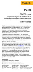 Fluke PQ400 Instrucciones