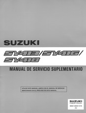 Suzuki SY413 1998 Manual De Servicio Suplementario