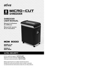 Ativa MICRO-CUT MDM 8000 Manual Del Usuario