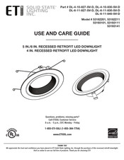 ETI DL-6-11-830-SV-D Manual De Uso Y Cuidado