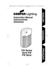 Cooper Lighting FW Serie Instrucciones