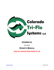 Colorado Tri-Flo ER5000W.01 Manual Del Usuario