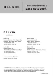 Belkin F5D7010 Manual Del Usuario