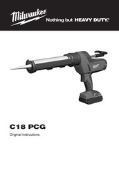Milwaukee C18 PCG Instrucciones Originales