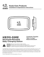 Koala Kare KB310-SSRE Instrucciones De Instalación Y Funcionamiento