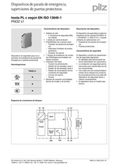 Pilz PNOZ s1 Manual Del Usuario