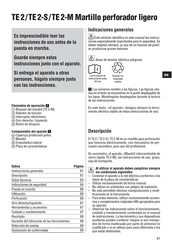 Hilti TE2 Manual De Instrucciones