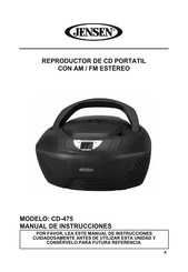 Jensen CD-475 Manual De Instrucciones