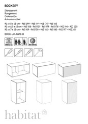 Habitat BOCKSEY 965180 Manual De Instrucciones