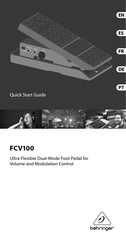 Behringer FCV100 Guia De Inicio Rapido