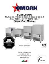 Omcan BC-IT-0910-T Manual Del Usuario