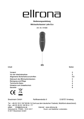 Ellrona Latte Eco 61609 Instrucciones De Uso