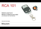 Mitsubishi RCA 101 Instrucción De Montaje