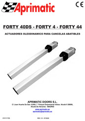 Aprimatic FORTY 40DS Guia De Inicio Rapido