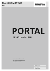 Siegenia PORTAL PS 200 comfort ALU Plano De Montaje