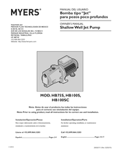 MYERS HB100S Manual Del Usuario