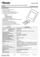 Zennio ZN1VI-TP38i Documentación Técnica