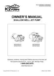 K2 Pumps WPS05001K Manual Del Propietário