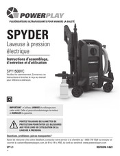 Powerplay SPYDER SPY1500VC Instrucciones De Uso, Cuidado Y Montaje