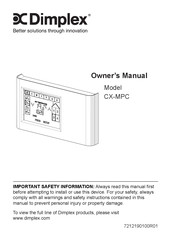 Dimplex CX-MPC Manual Del Propietário