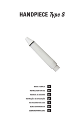 Woodpecker HANDPIECE TYPE S Manual De Usuario