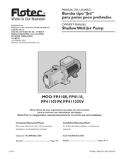 Flotec FP411235V Manual Del Usuario