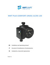 IMPPUMPS NMT PLUS COMFORT 15 130 Serie Instalación Y Manual De Operaciones