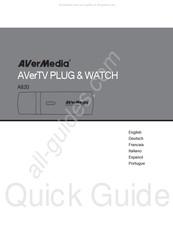 Avermedia AVerTV PLUG & WATCH A820 Guía Rápida