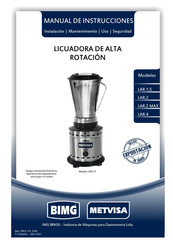 BIMG METVISA LAR.2 MAX Manual De Instrucciones