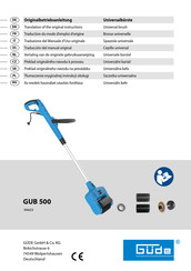 Gude 94423 Traducción Del Manual Original