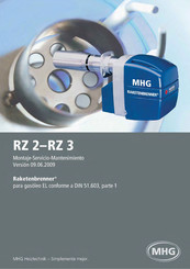 MHG Rocket Burner RZ 3.3 Manual De Montaje, Servicio Y Mantenimiento