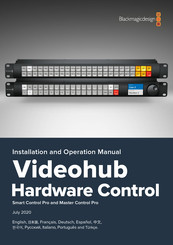 Blackmagic Design Videohub Master Control Pro Manual De Instalación Y Funcionamiento