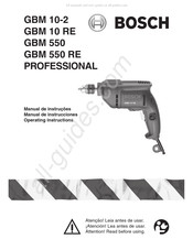 Bosch PROFESSIONAL GBM 10-2 Manual De Instrucciones