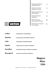 Vetus FGH Manual De Manejo Y Instrucciones De Instalación