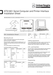 Interlogix ATS1801 Instrucciones De Instalación