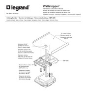 LEGRAND Wattstopper HBP-SM1 Instrucciones De Instalación