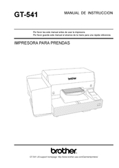 Brother GT-541 Manual De Instruccion