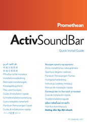 promethean ActivSoundBar Guía De Instalación Rápida