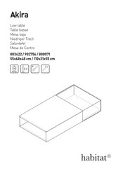 Habitat Akira 902756 Manual De Instrucciones